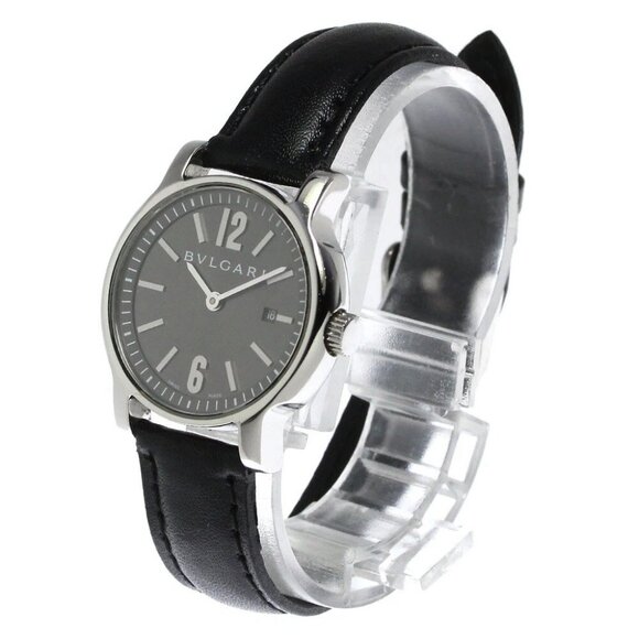 BVLGARI Solo tempo ST29S Date gray Dial Quartz Ladies Watch - Picture 1 of 10